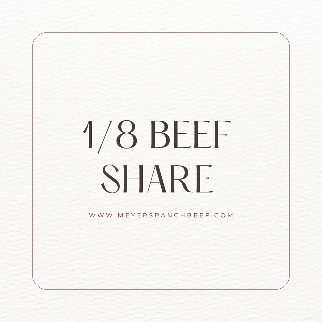 Pre Cut 1/8th Beef