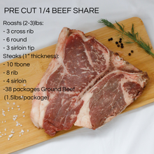 Load image into Gallery viewer, PRE CUT QUARTER BEEF SHARE
